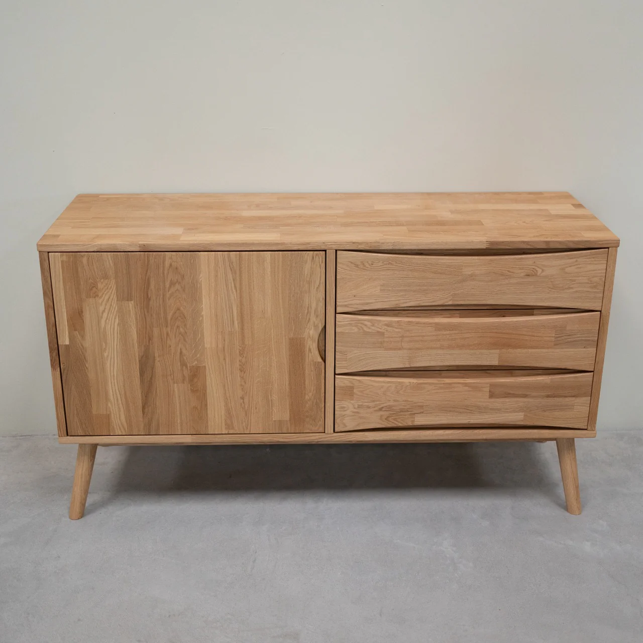 Buffet commode en bois massif de chêne Malmo 1 – NordicStory - Image 8