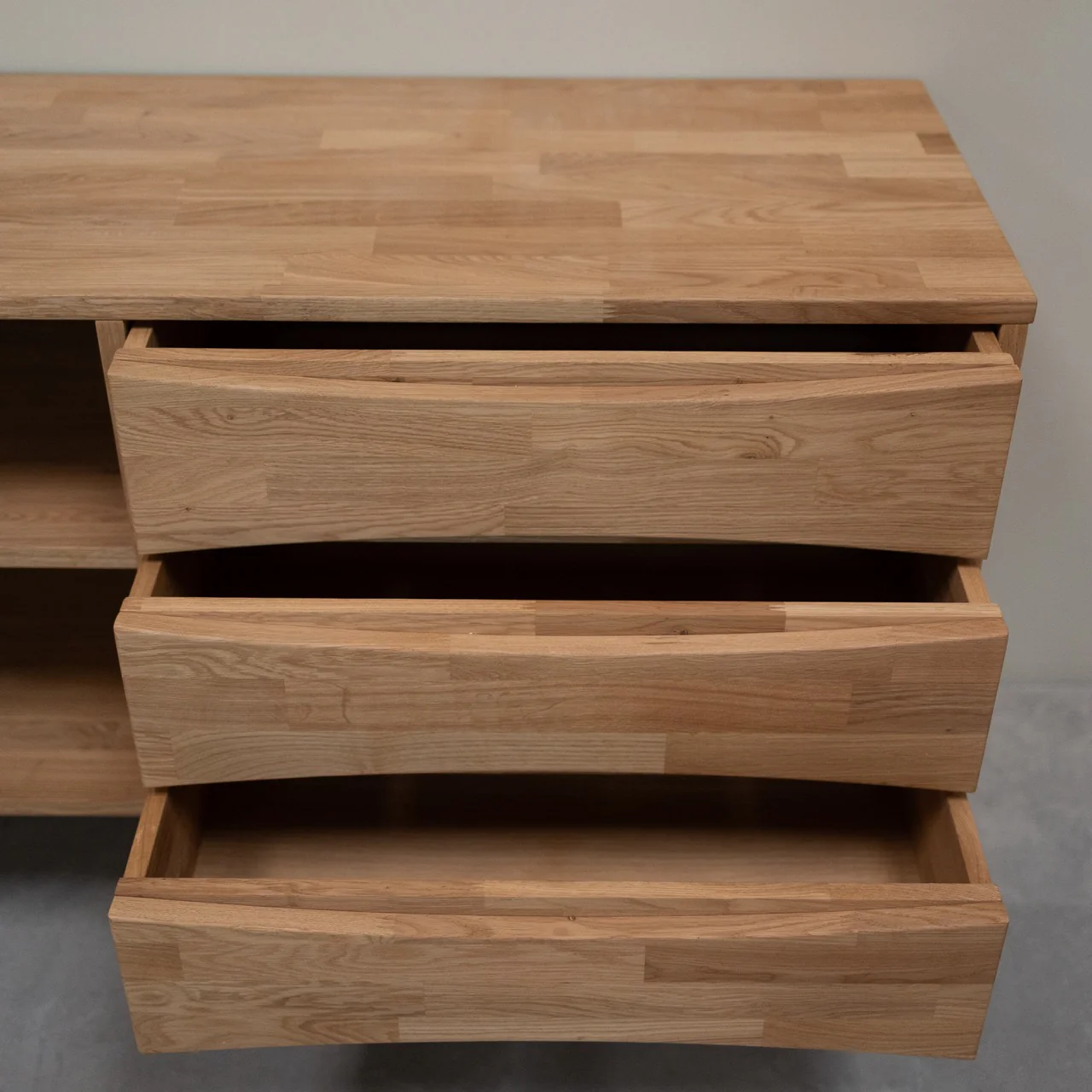 Buffet commode en bois massif de chêne Malmo 1 – NordicStory - Image 9
