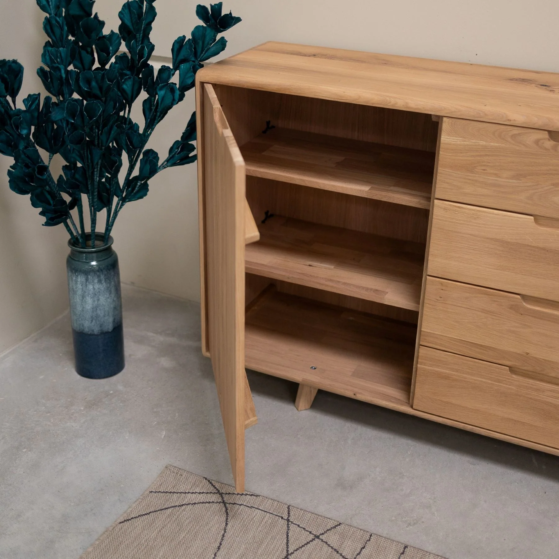 Buffet commode en bois massif Suède – NordicStory - Image 3