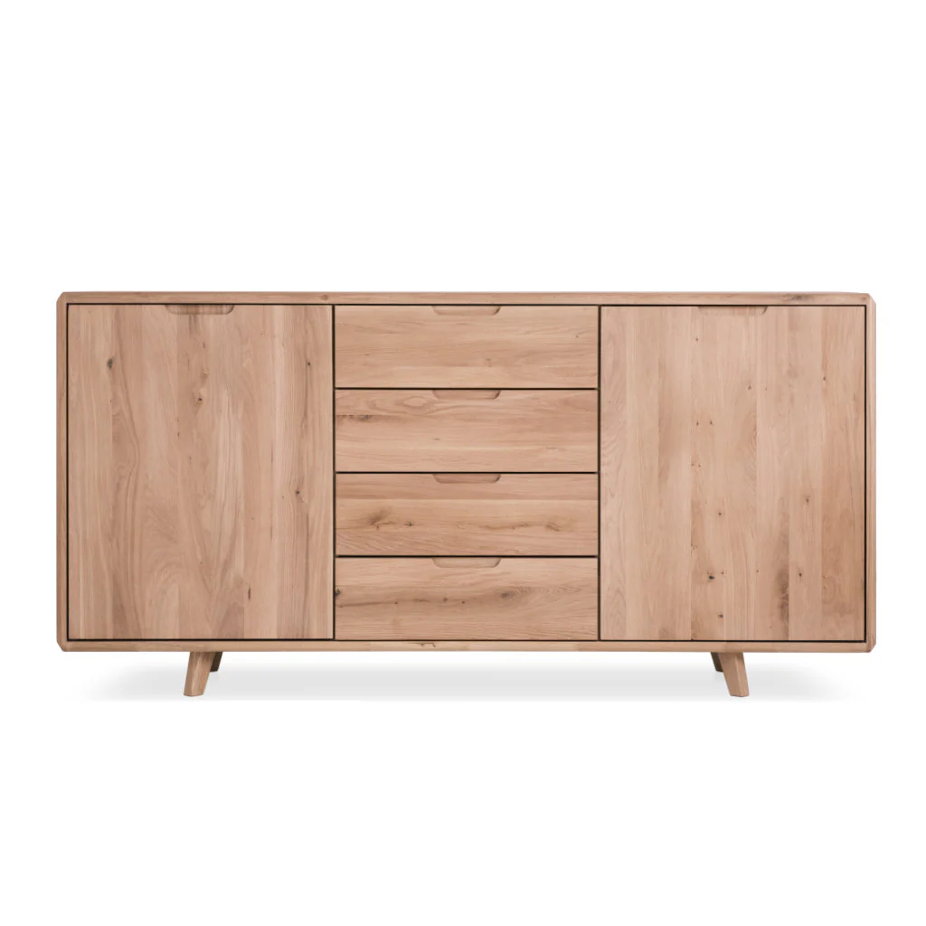 Buffet commode en bois massif Suède – NordicStory - Image 6