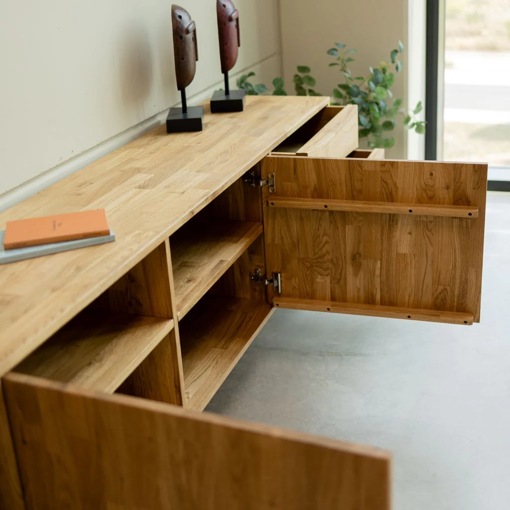 Buffet en bois massif de chêne Malmo – NordicStory - Image 5