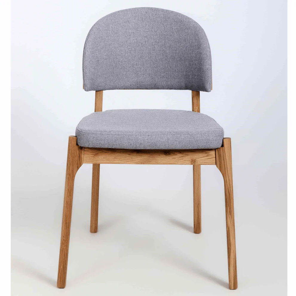 Chaise en bois massif de chêne Astrid, revêtement - Lot de 2 ou 4 chaises - NordicStory - Image 14