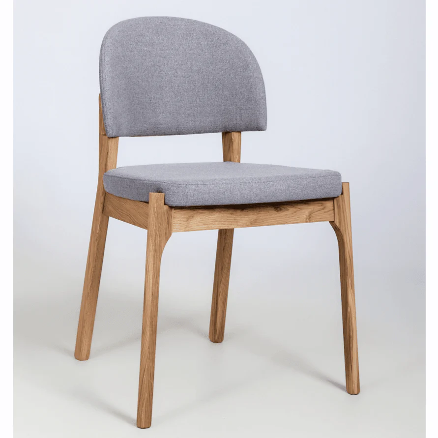 Chaise en bois massif de chêne Astrid, revêtement - Lot de 2 ou 4 chaises - NordicStory - Image 15