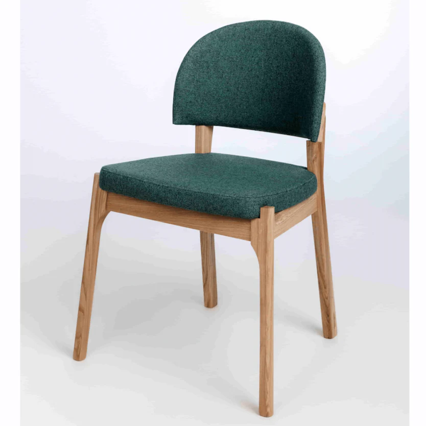 Chaise en bois massif de chêne Astrid, revêtement - Lot de 2 ou 4 chaises - NordicStory - Image 20