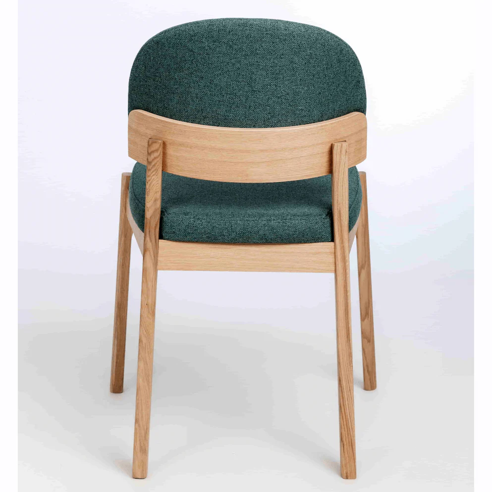 Chaise en bois massif de chêne Astrid, revêtement - Lot de 2 ou 4 chaises - NordicStory - Image 22