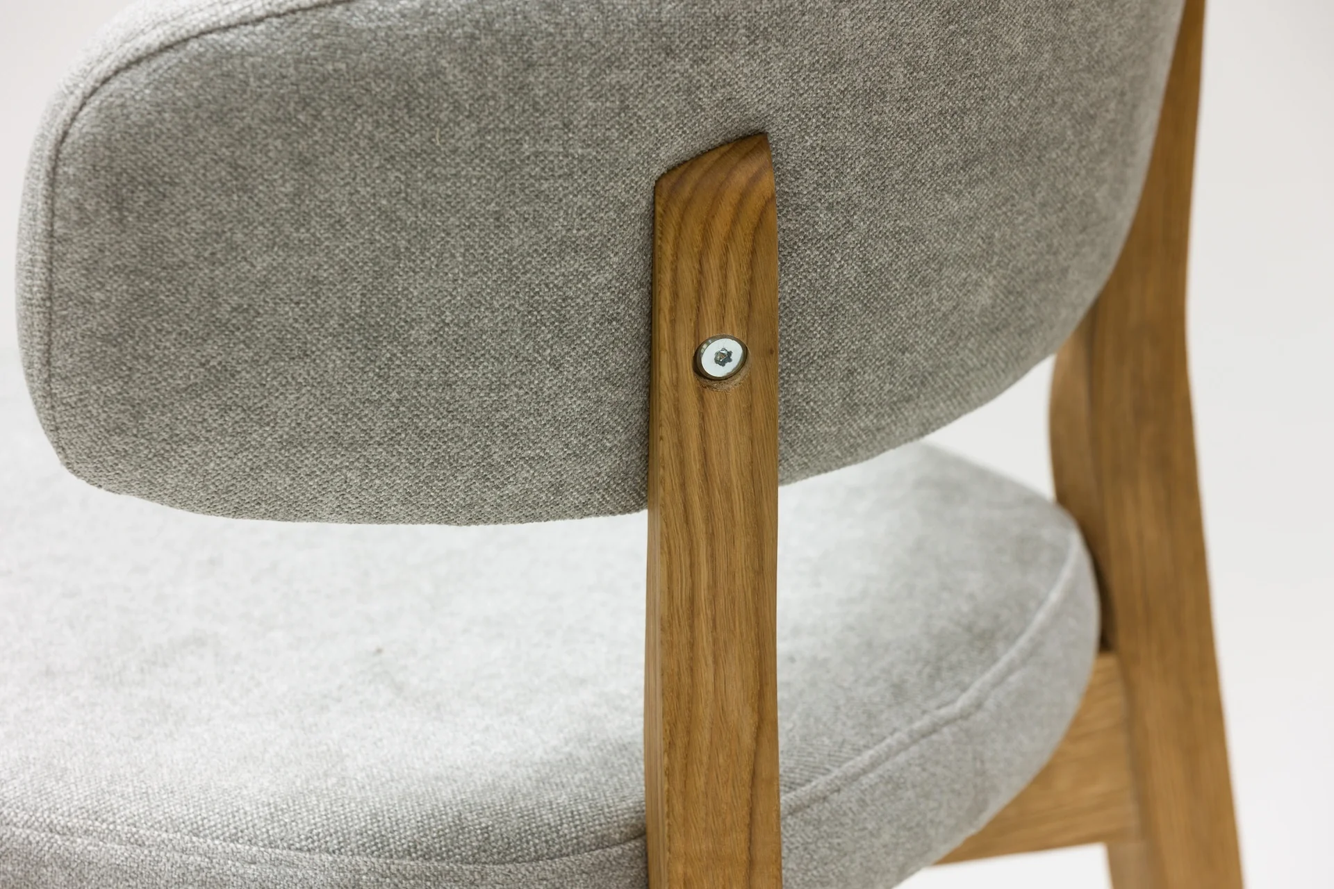 Chaise en bois massif de chêne Claus, revêtement Gris/Marron - Lot de 2 ou 4 chaises - NordicStory - Image 17