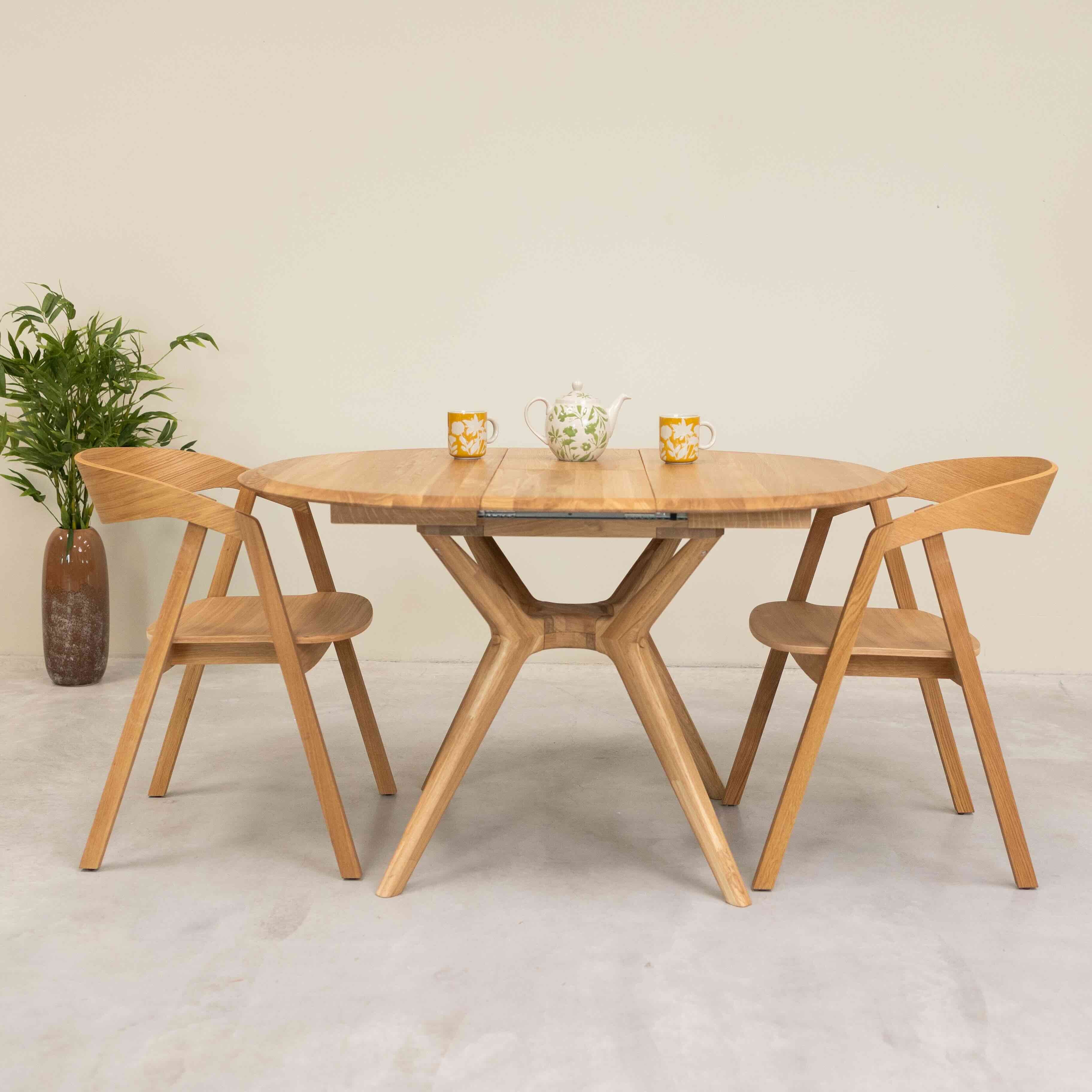Chaise en bois massif de chêne Knut – Lot de 2 ou 4 chaises - NordicStory - Image 3