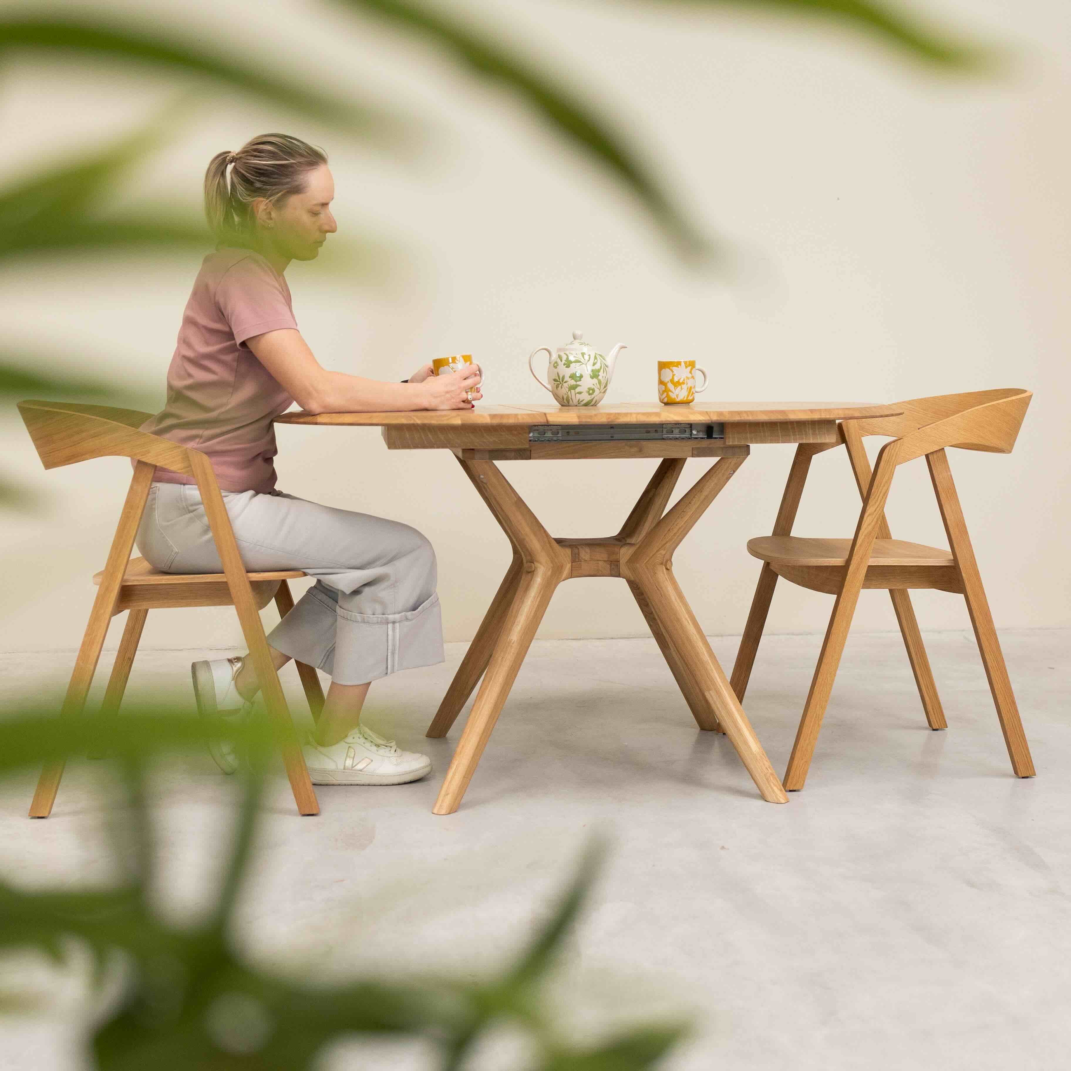 Chaise en bois massif de chêne Knut – Lot de 2 ou 4 chaises - NordicStory - Image 4
