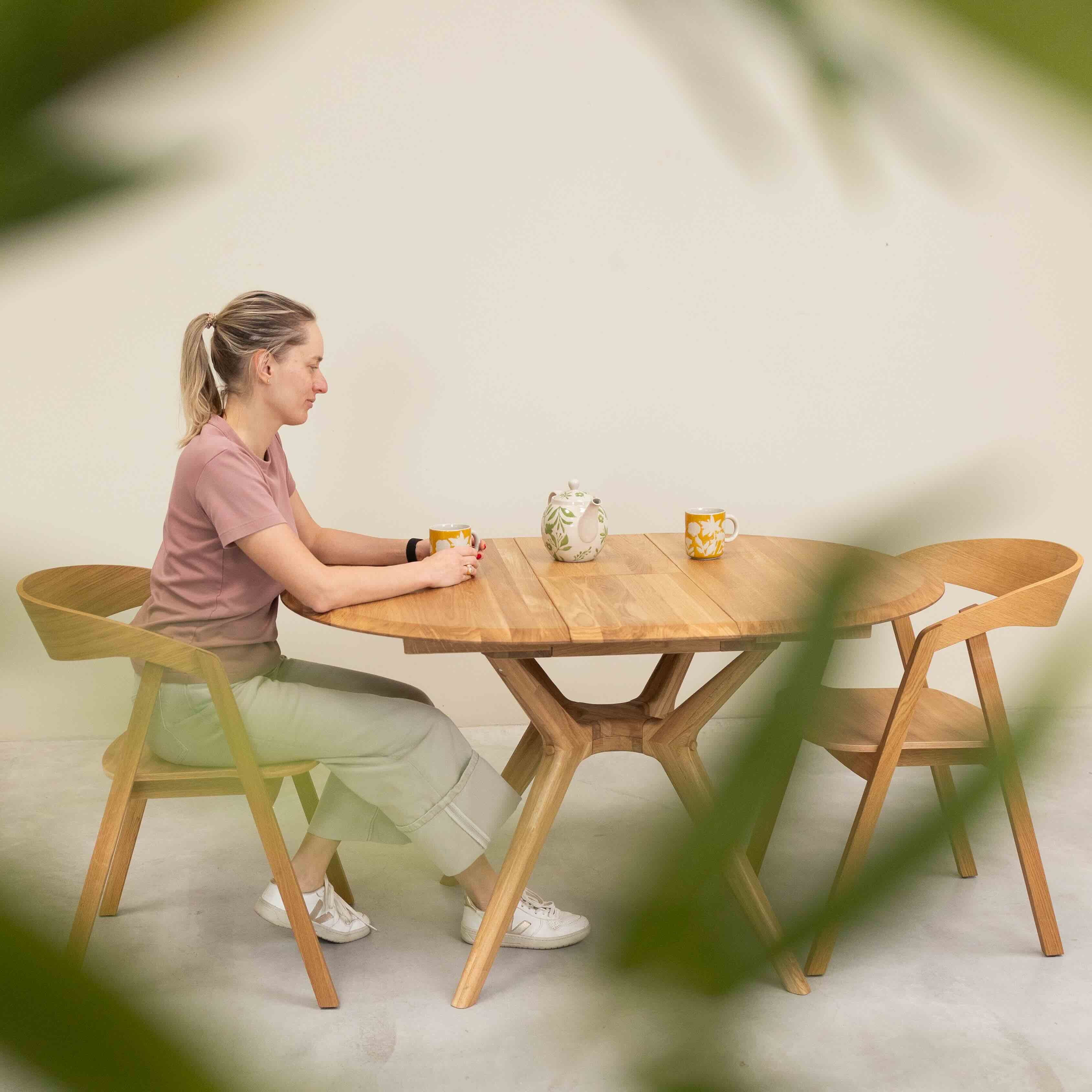 Chaise en bois massif de chêne Knut – Lot de 2 ou 4 chaises - NordicStory - Image 5