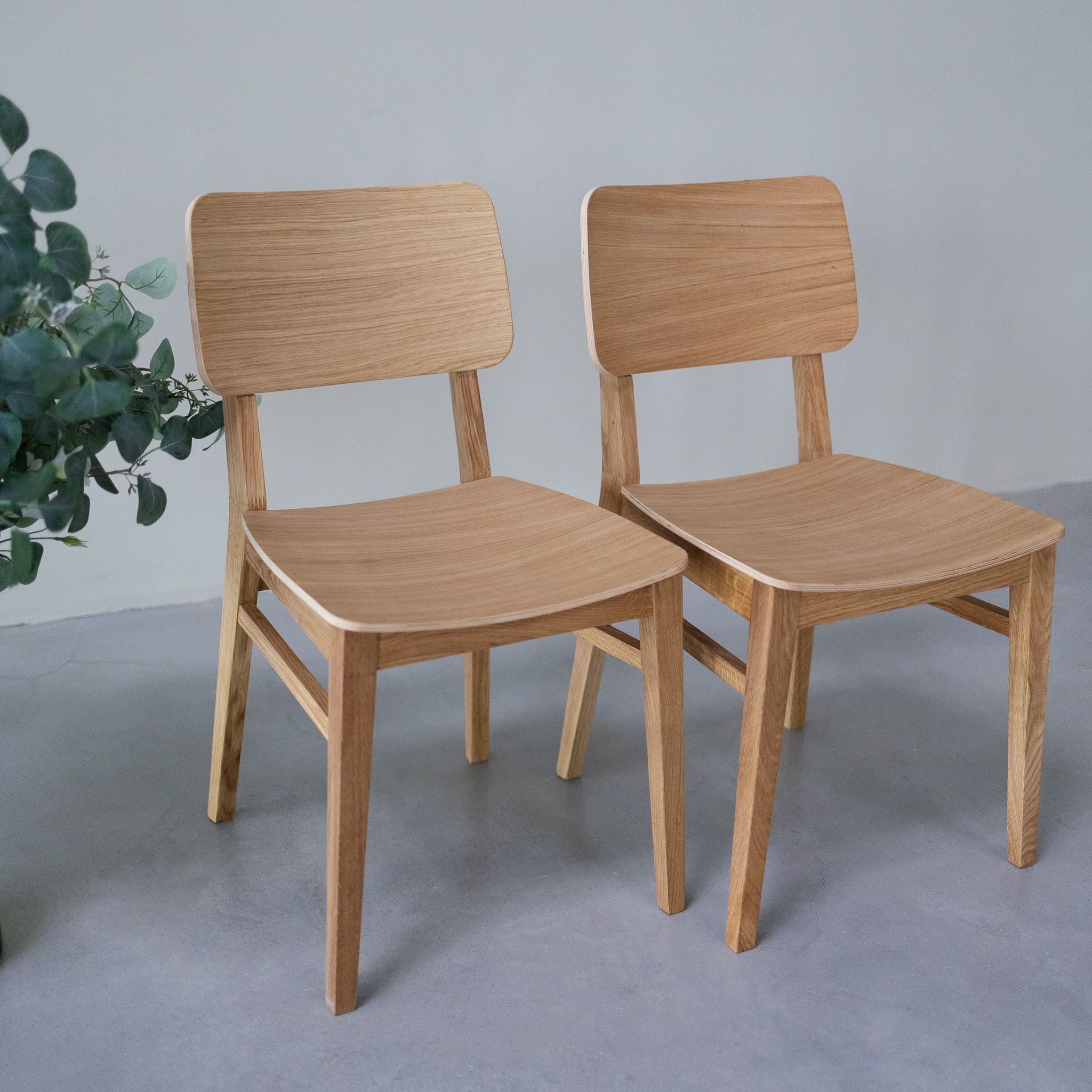 Chaise en bois massif de chêne Kodama - Lot de 2 ou 4 chaises - NordicStory - Image 10
