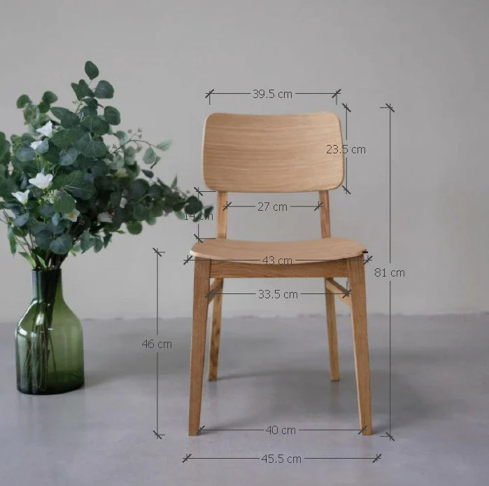 Chaise en bois massif de chêne Kodama - Lot de 2 ou 4 chaises - NordicStory - Image 11