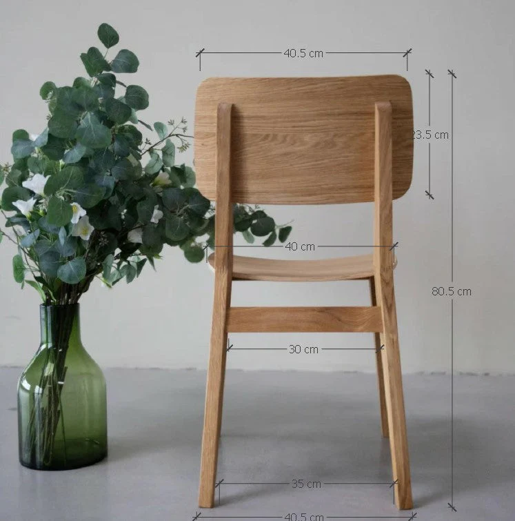 Chaise en bois massif de chêne Kodama - Lot de 2 ou 4 chaises - NordicStory - Image 13