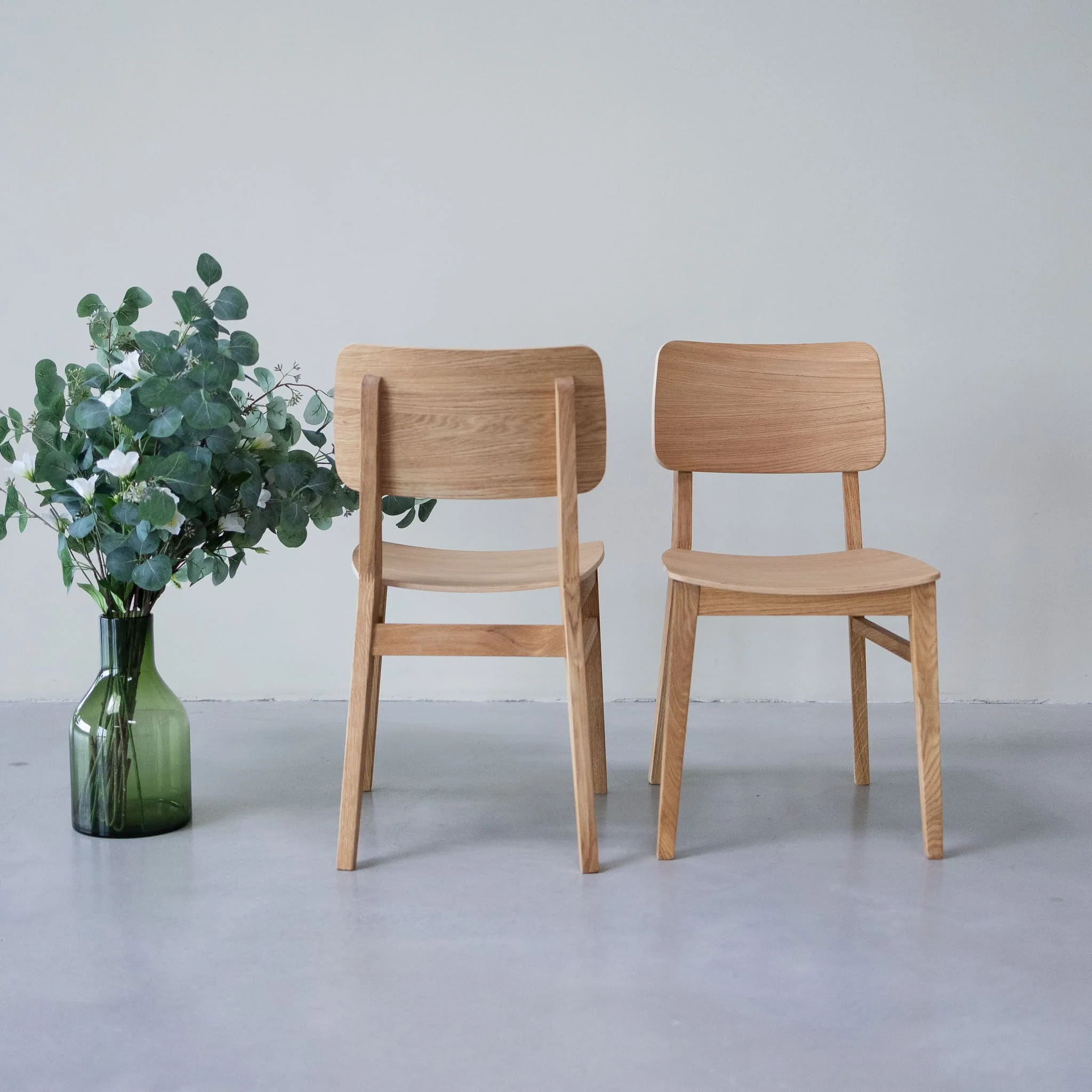 Chaise en bois massif de chêne Kodama - Lot de 2 ou 4 chaises - NordicStory - Image 9