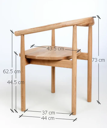 Chaise en bois massif de chêne Léa - Lot de 2 ou 4 chaises - NordicStory - Image 10