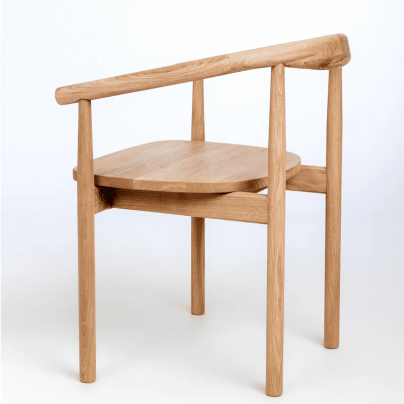 Chaise en bois massif de chêne Léa - Lot de 2 ou 4 chaises - NordicStory - Image 4