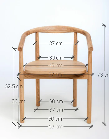 Chaise en bois massif de chêne Léa - Lot de 2 ou 4 chaises - NordicStory - Image 9