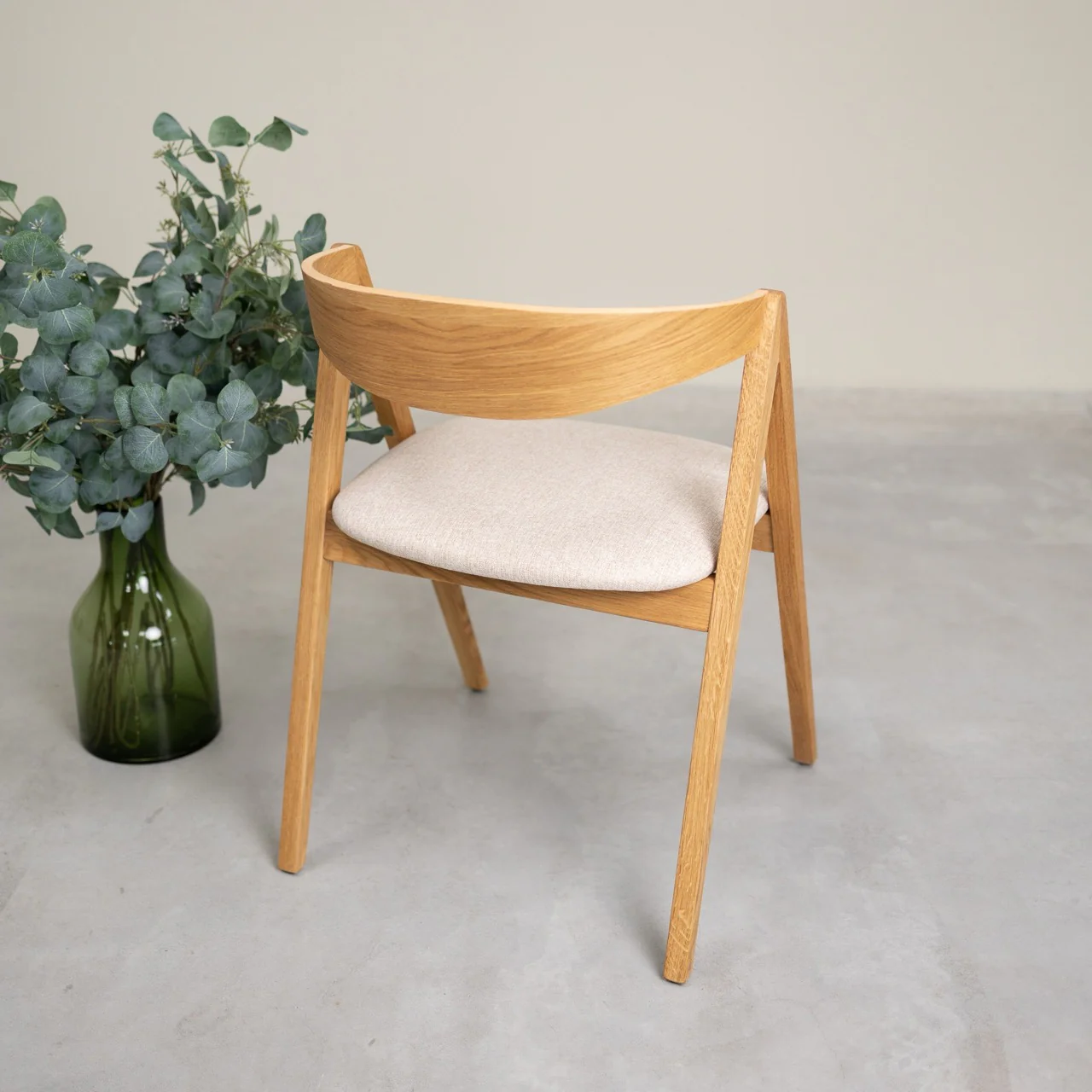 Chaise en bois massif de chêne naturel Oscar, revêtement - Lot de 2 ou de 4 chaises - NordicStory - Image 10