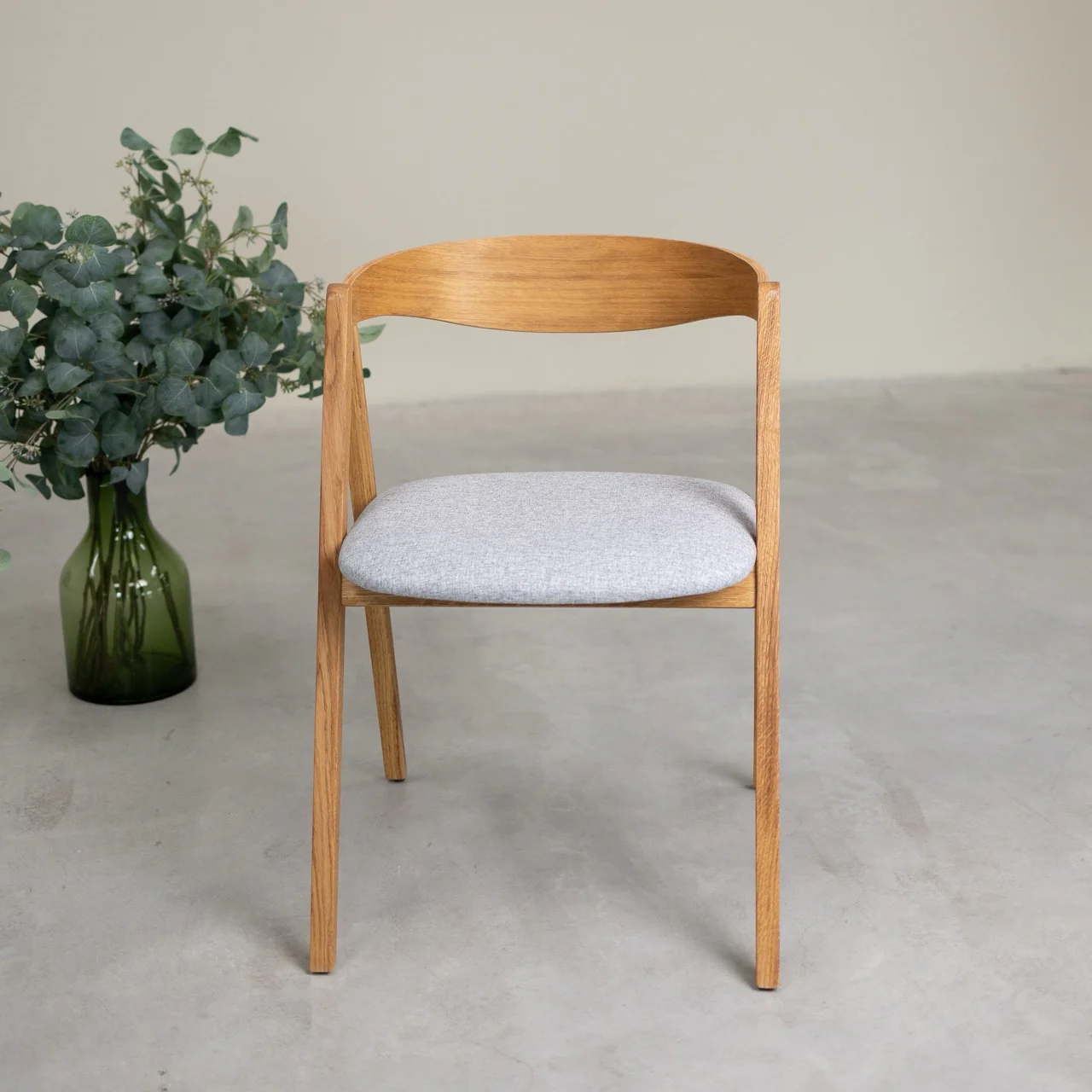 Chaise en bois massif de chêne naturel Oscar, revêtement - Lot de 2 ou de 4 chaises - NordicStory - Image 12