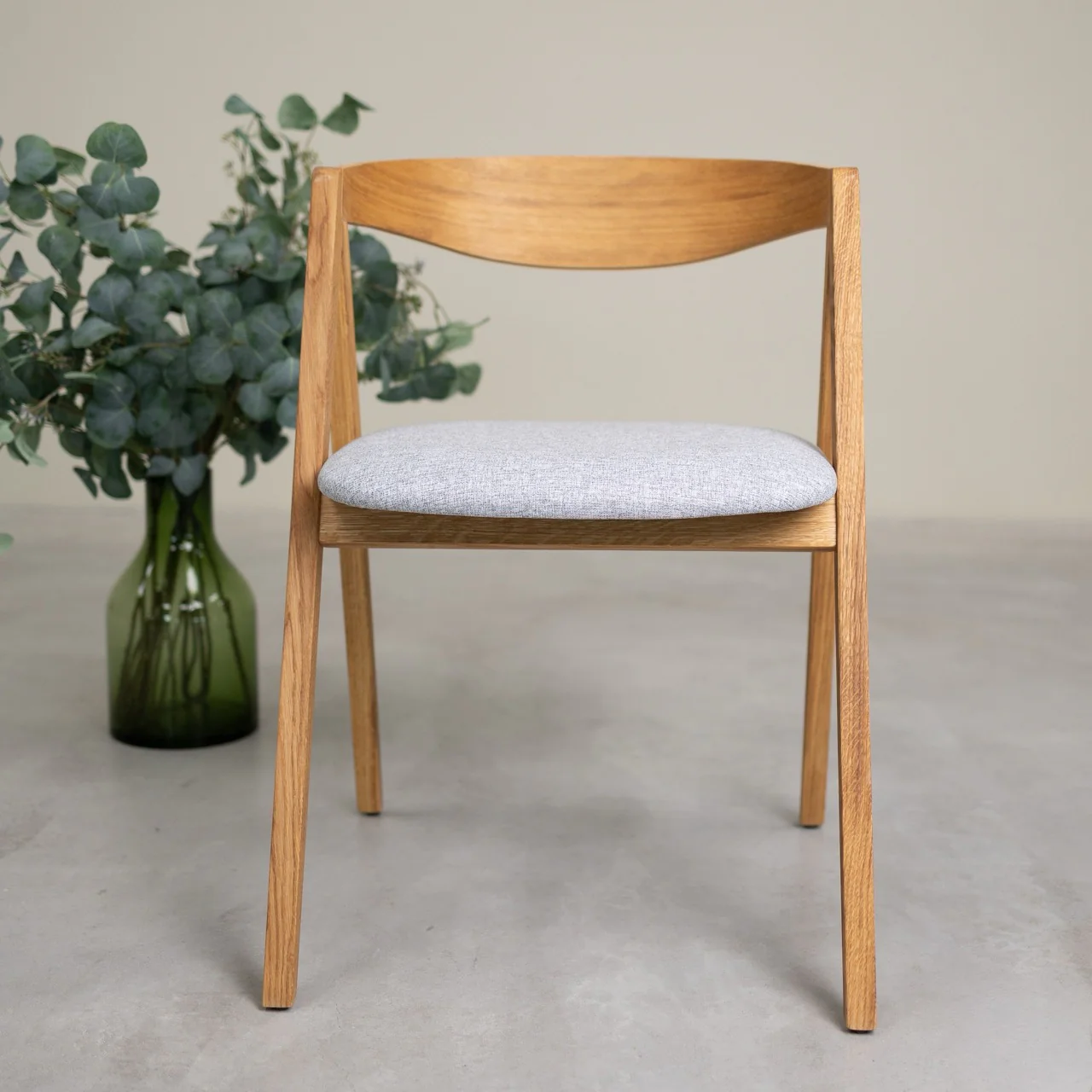 Chaise en bois massif de chêne naturel Oscar, revêtement - Lot de 2 ou de 4 chaises - NordicStory - Image 15