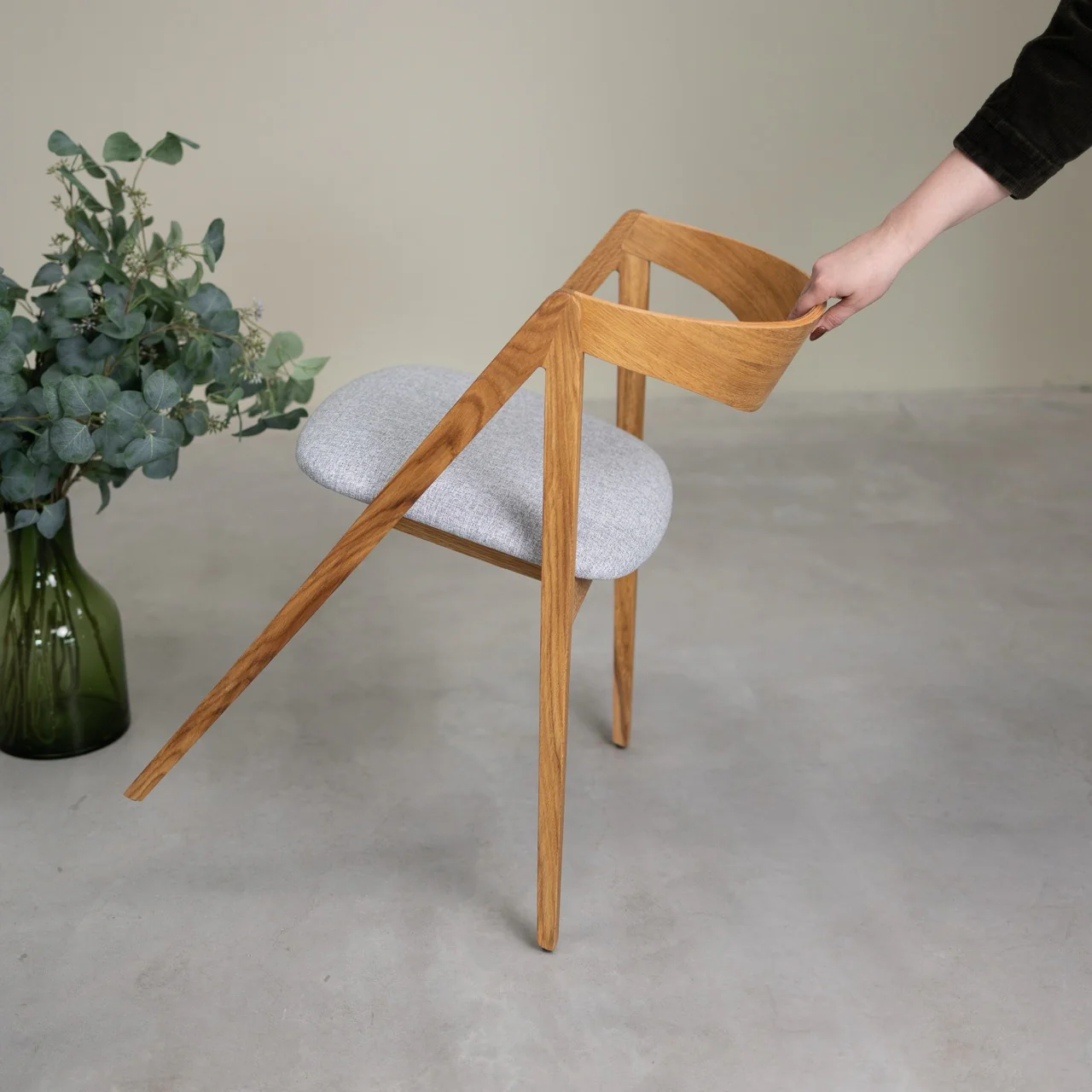 Chaise en bois massif de chêne naturel Oscar, revêtement - Lot de 2 ou de 4 chaises - NordicStory - Image 20