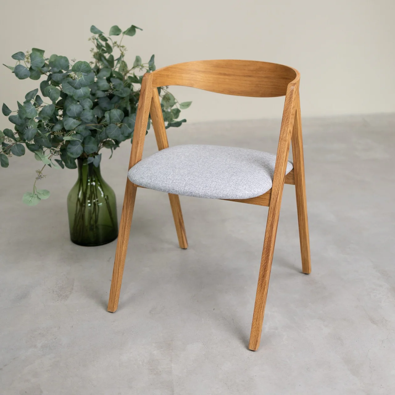 Chaise en bois massif de chêne naturel Oscar, revêtement - Lot de 2 ou de 4 chaises - NordicStory - Image 3