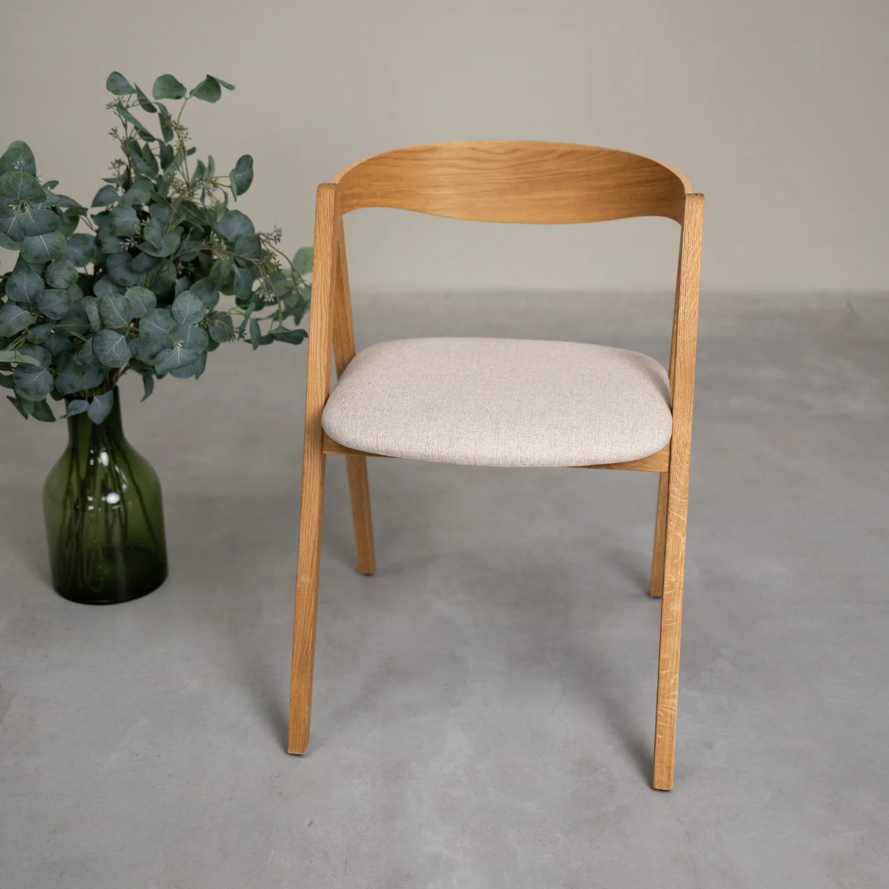 Chaise en bois massif de chêne naturel Oscar, revêtement - Lot de 2 ou de 4 chaises - NordicStory - Image 8