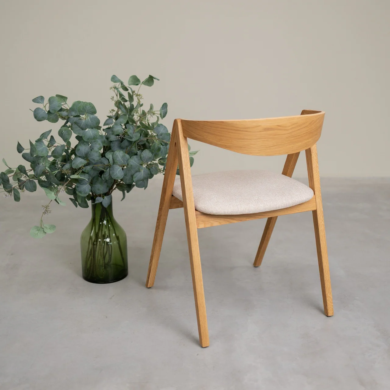 Chaise en bois massif de chêne naturel Oscar, revêtement - Lot de 2 ou de 4 chaises - NordicStory - Image 9