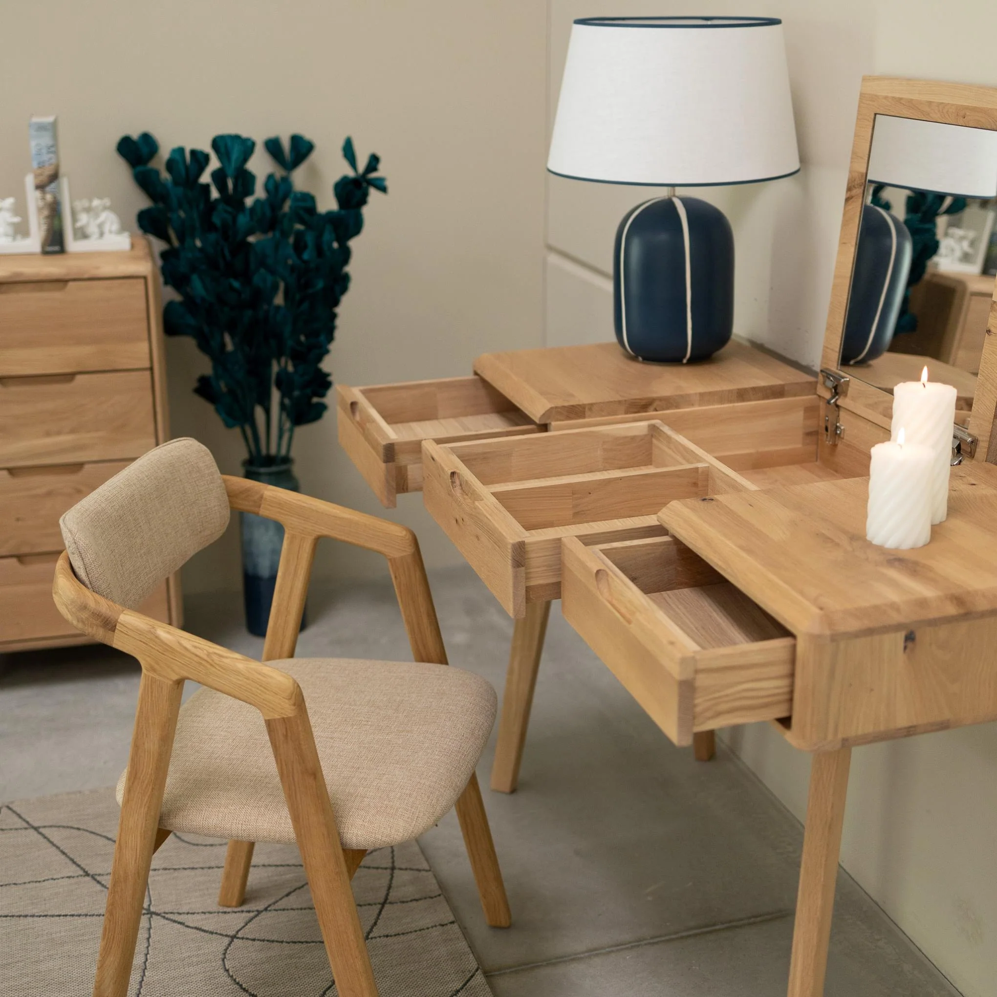 Coiffeuse en bois massif Suède 1 – NordicStory - Image 4