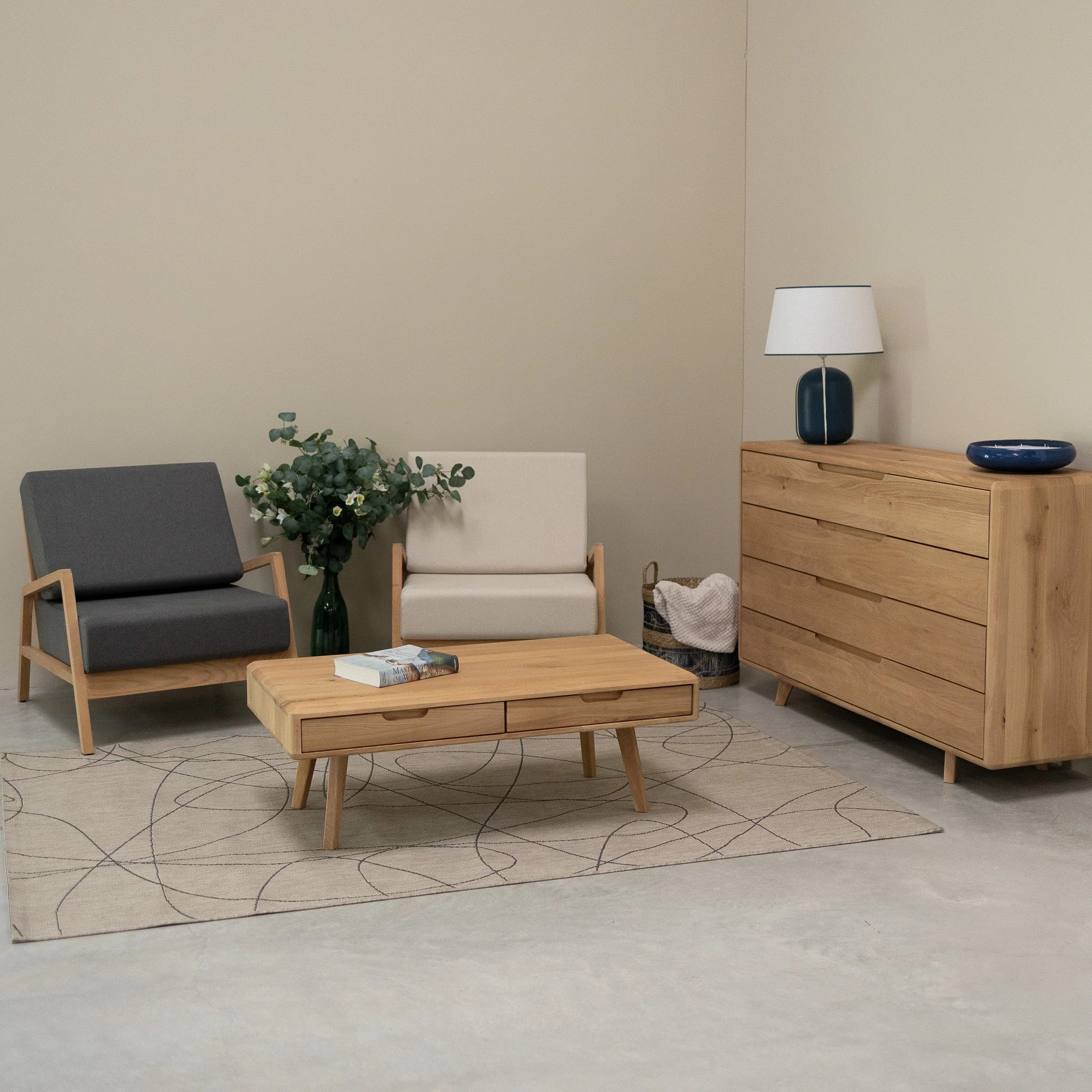 Fauteuil en bois massif de chêne Suède - NordicStory - Image 4