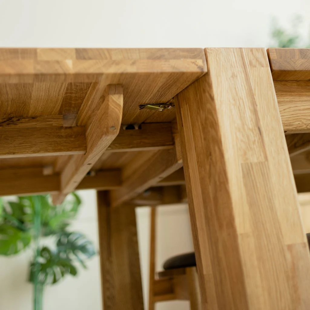 Table à manger extensible en bois massif de chêne Balder - NordicStory - Image 10