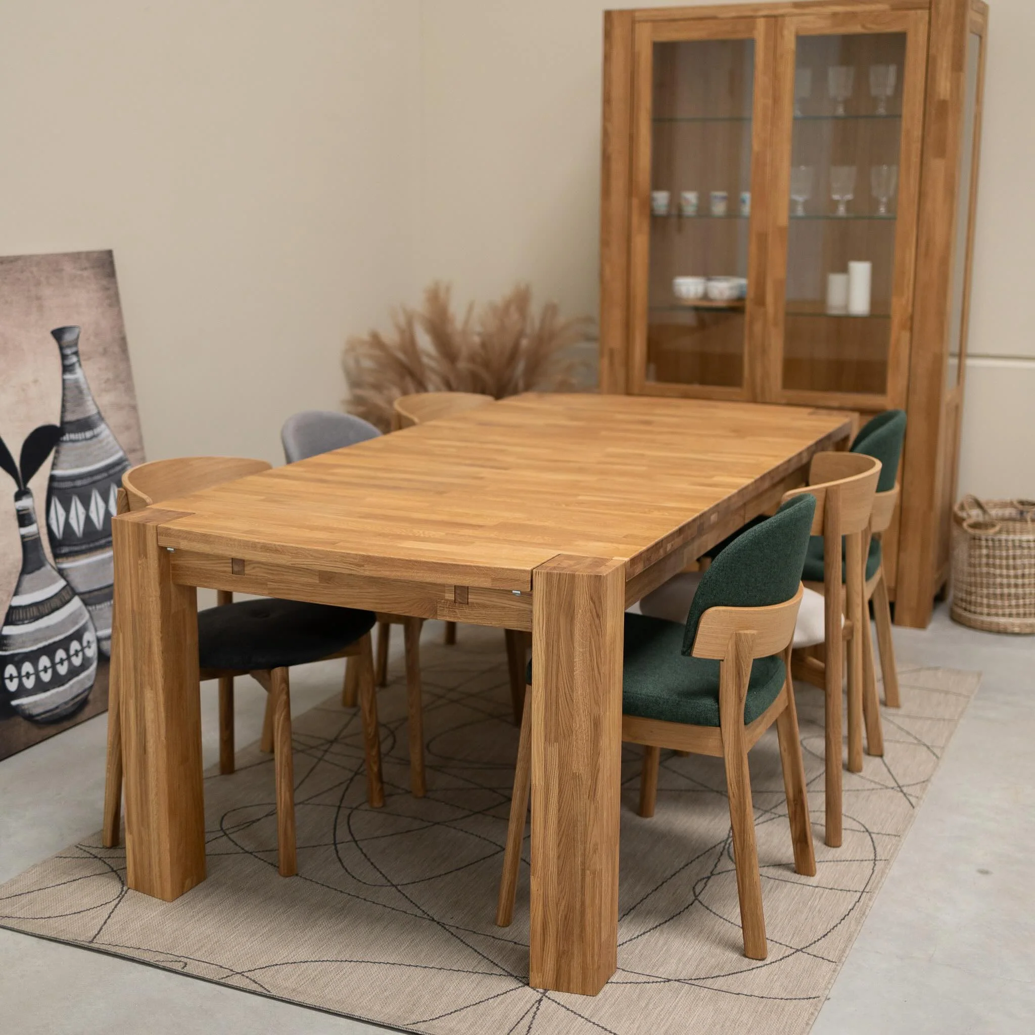 Table à manger extensible en bois massif de chêne Balder - NordicStory - Image 12