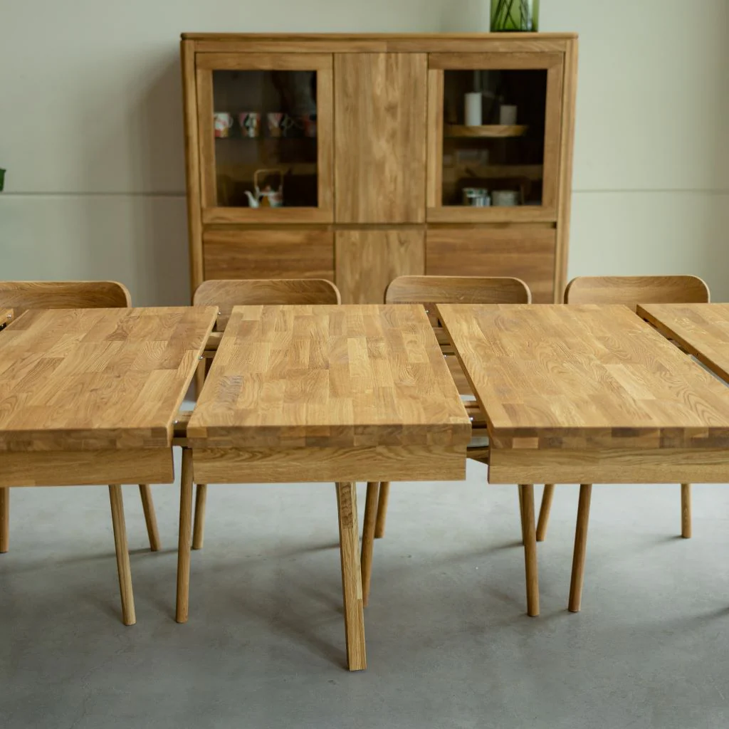 Table à manger extensible en bois massif de chêne Balder - NordicStory - Image 4