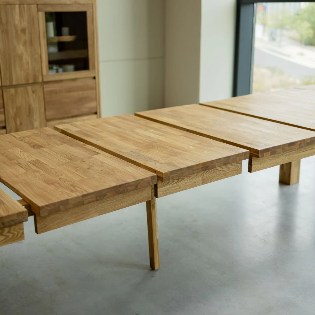 Table à manger extensible en bois massif de chêne Balder - NordicStory - Image 8