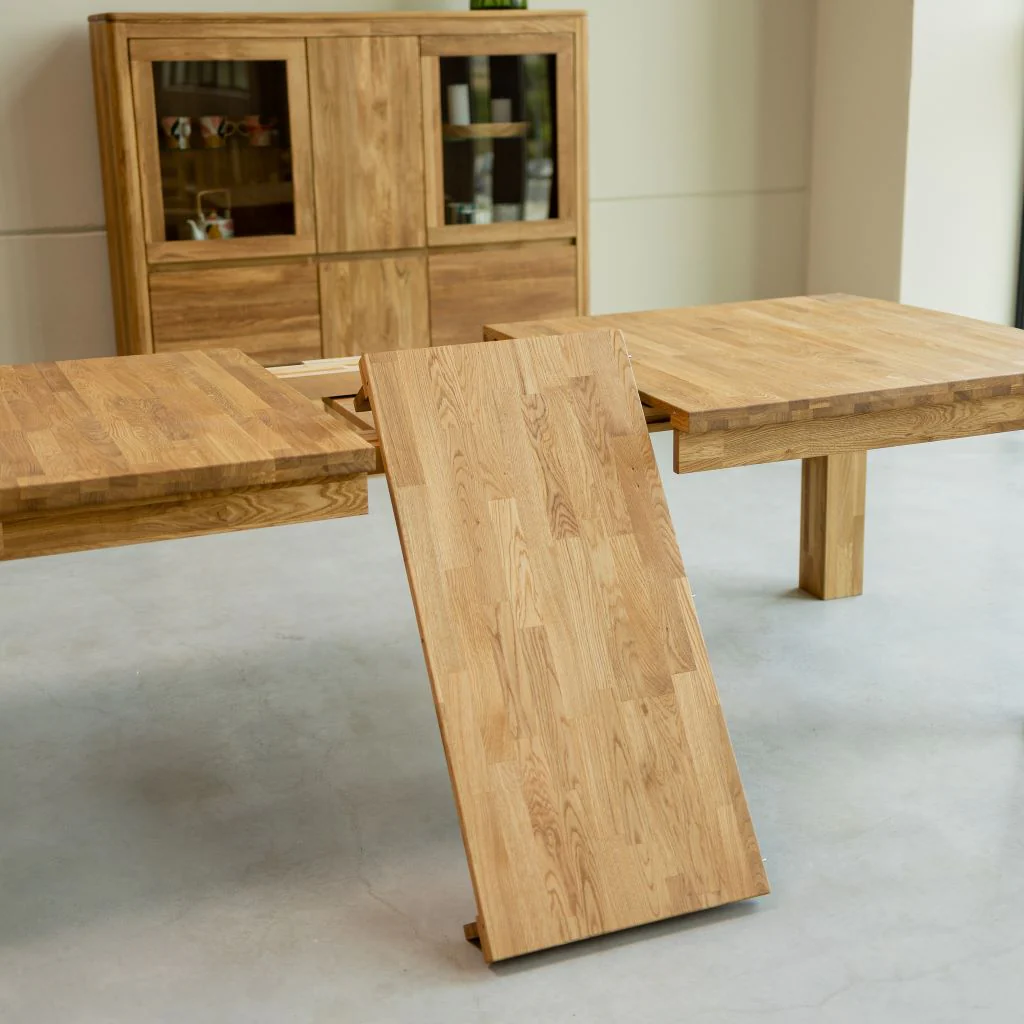 Table à manger extensible en bois massif de chêne Balder - NordicStory - Image 9