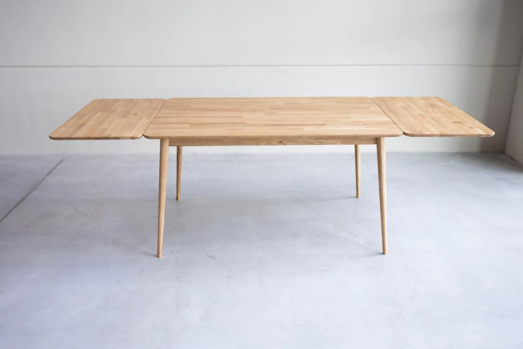 Table à manger extensible en bois massif de chêne Malmo 2 - NordicStory - Image 15