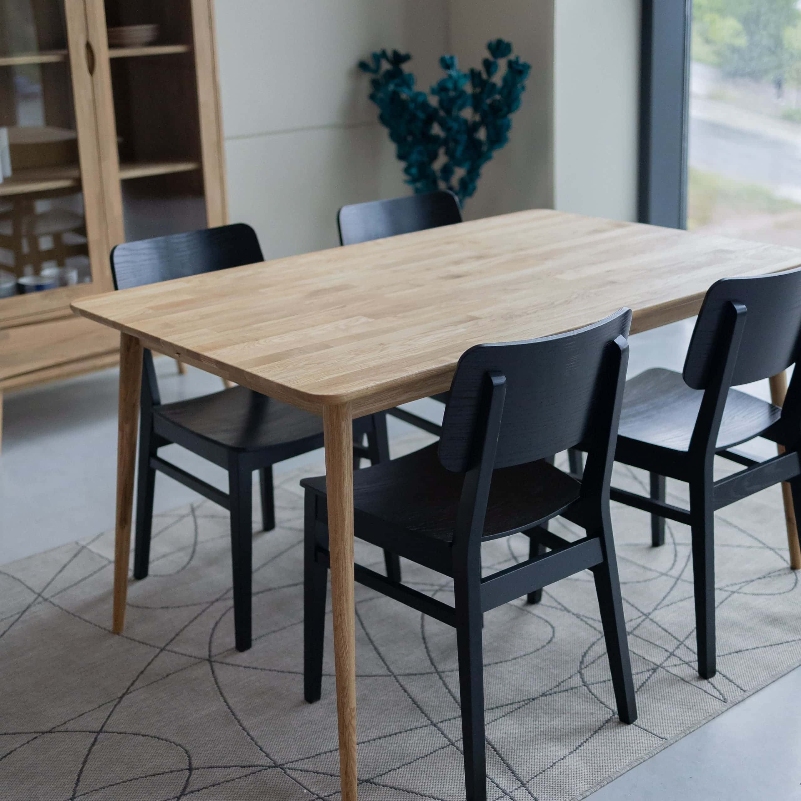 Table à manger extensible en bois massif de chêne Malmo 2 - NordicStory - Image 5