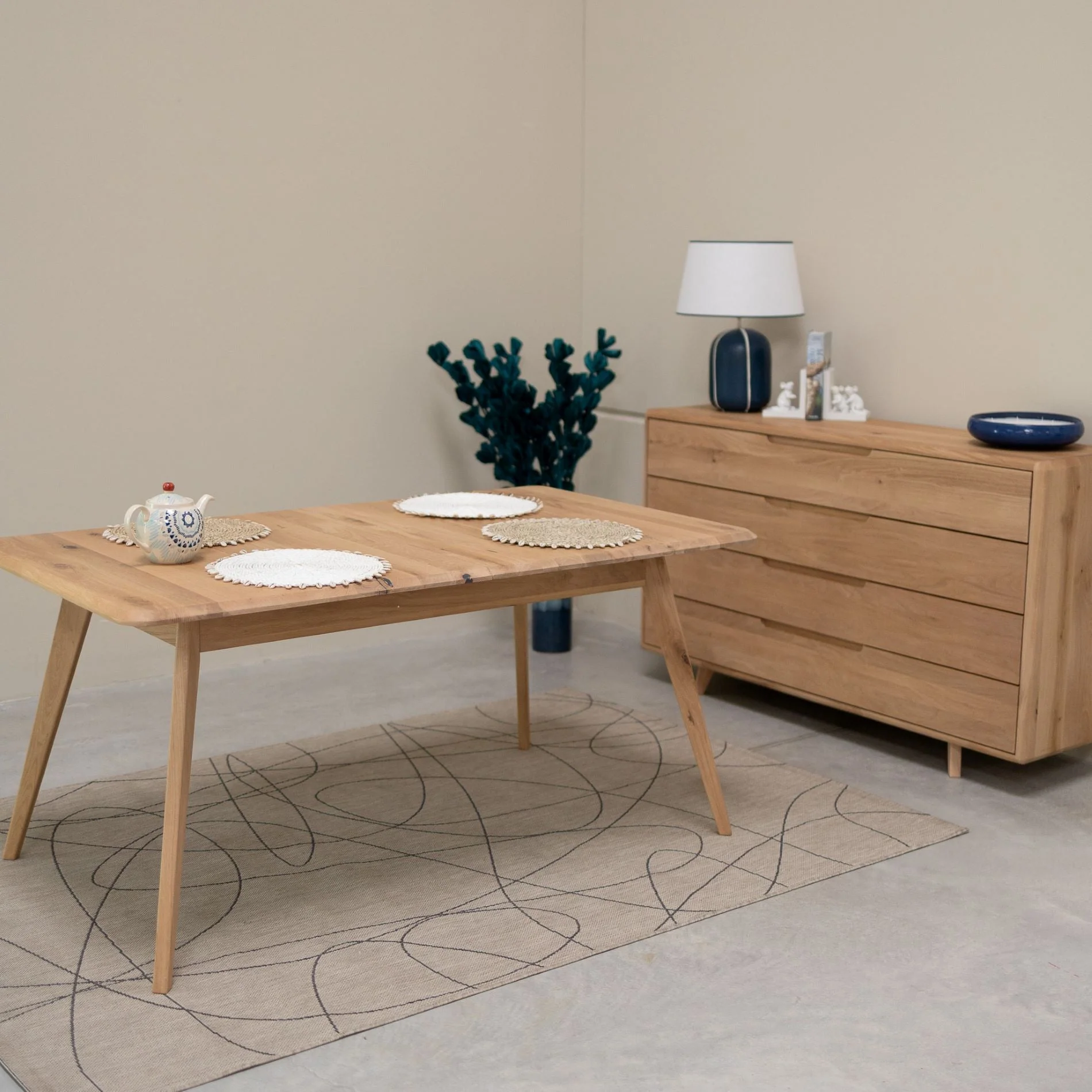 Table à manger extensible en bois massif Suède – NordicStory - Image 4