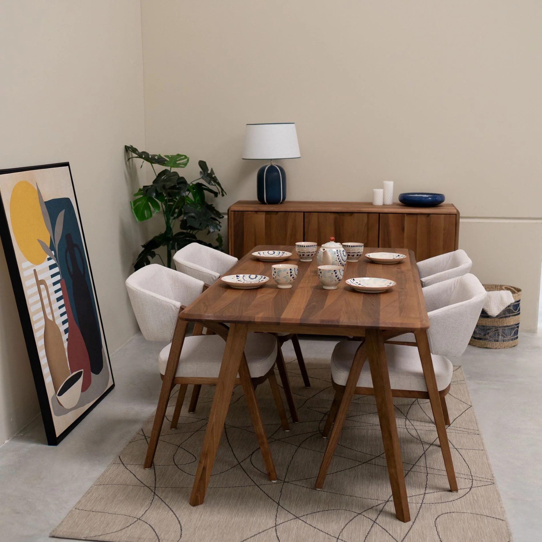 Table à manger fixe en bois massif Suède - NordicStory - Image 9