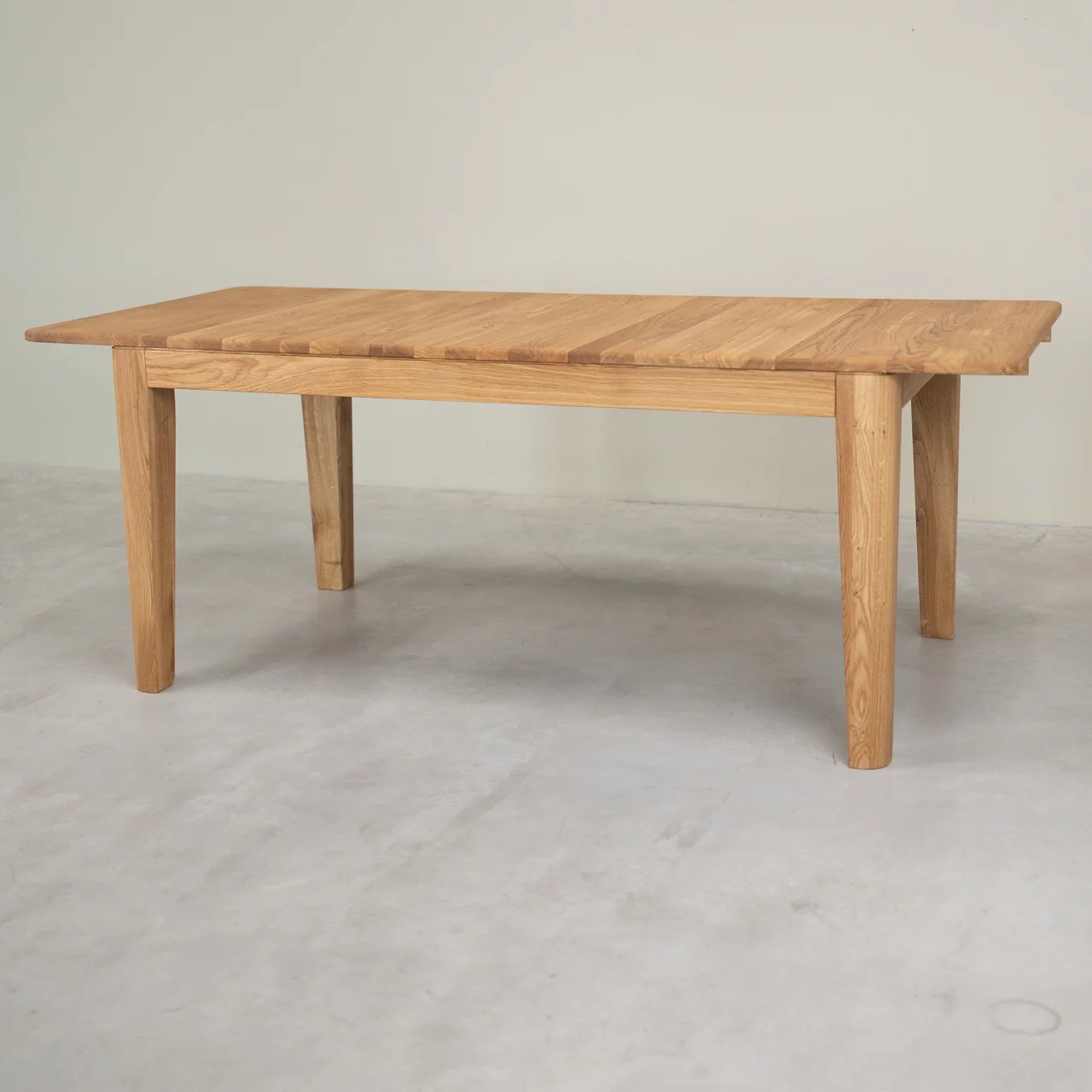 Table à manger rectangulaire extensible en bois massif de chêne Kodama - NordicStory - Image 17