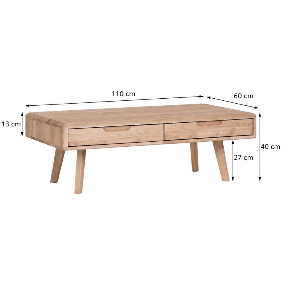 Table basse en bois massif Suède – NordicStory - Image 5