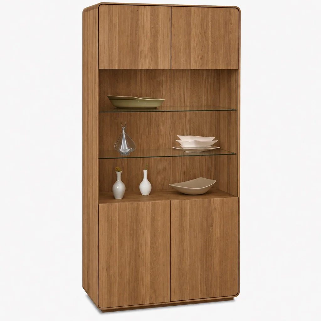 Vitrine en bois massif de chêne Genève 22 - NordicStory - Image 2