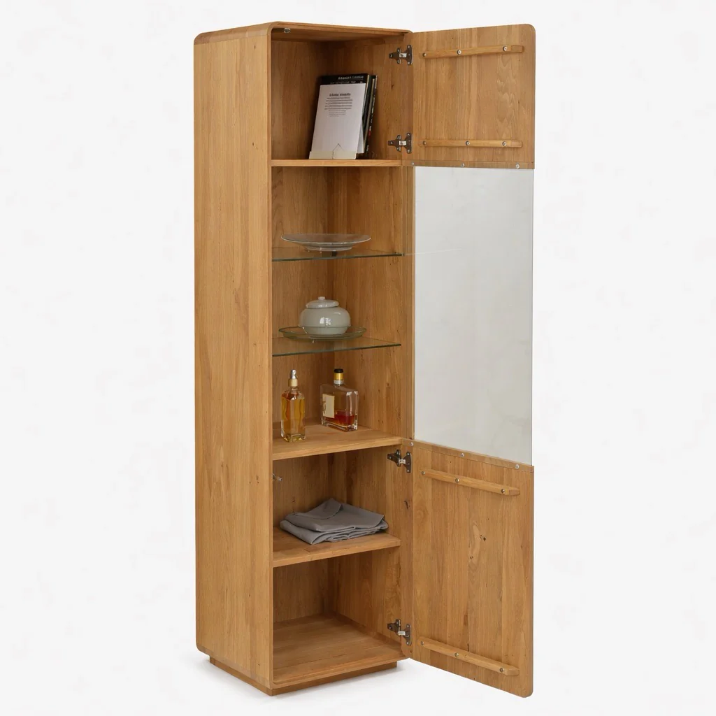 Vitrine en bois massif de chêne Genève 26 - NordicStory - Image 3