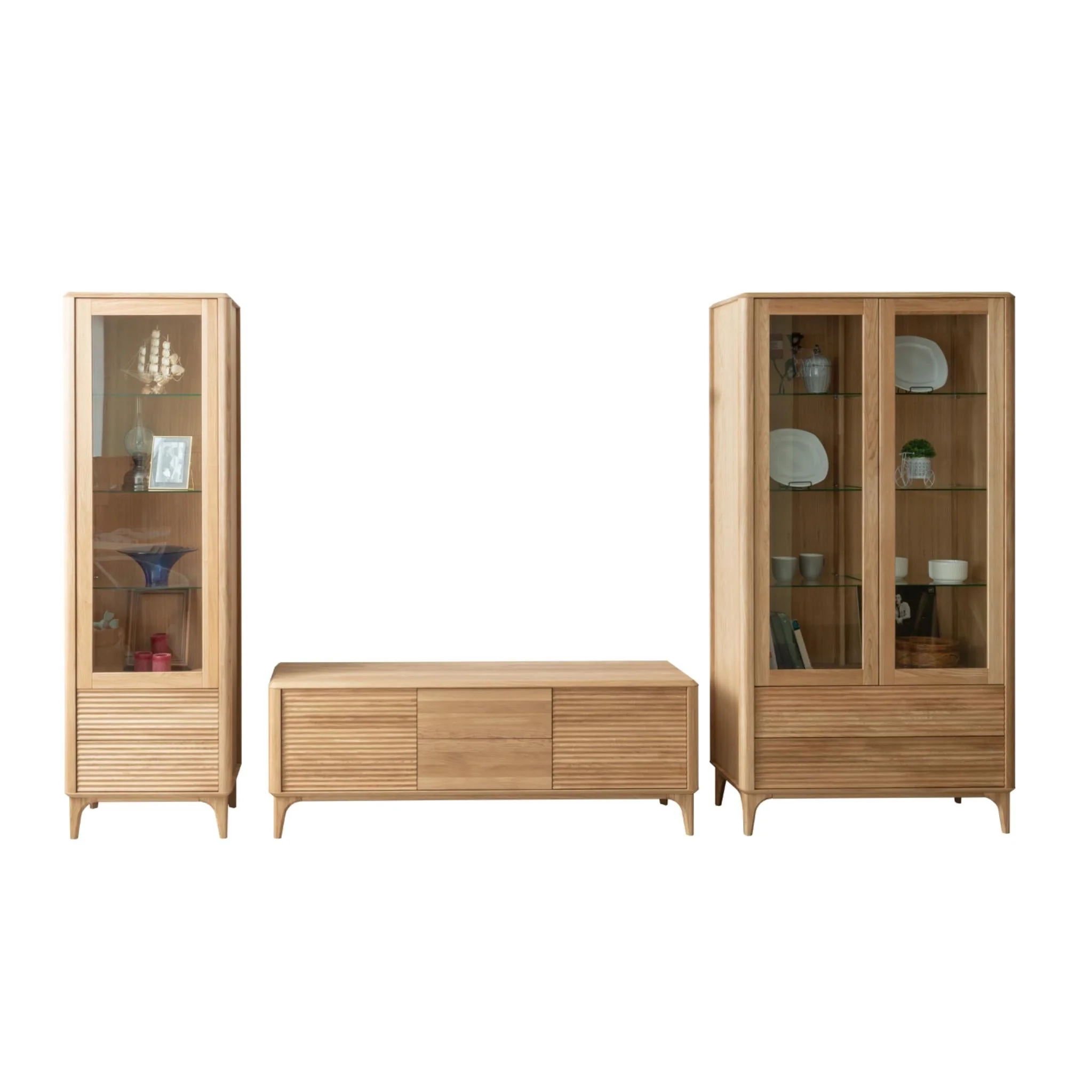 Vitrine en bois massif de chêne Oxford 1 - NordicStory - Image 8
